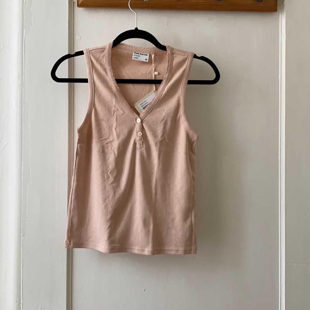 Never worn Frank & Oak pink tank